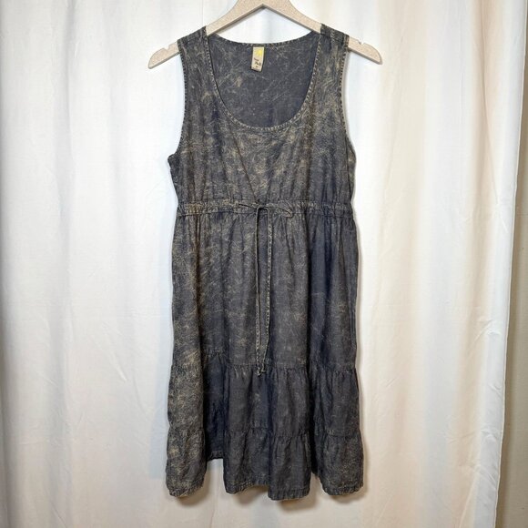Sun Moda Made in USA Cotton Acid Wash Sun Dress Size Medium - Picture 1 of 9